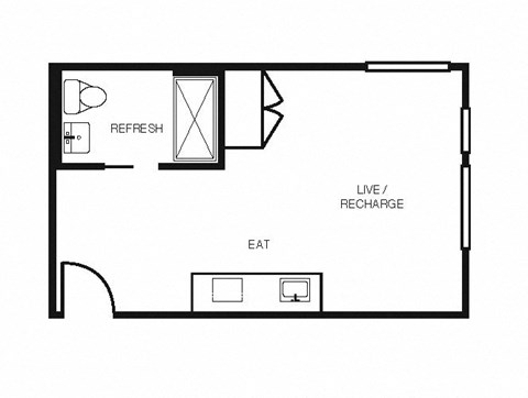 Electric Lofts Studio R Floor Plan